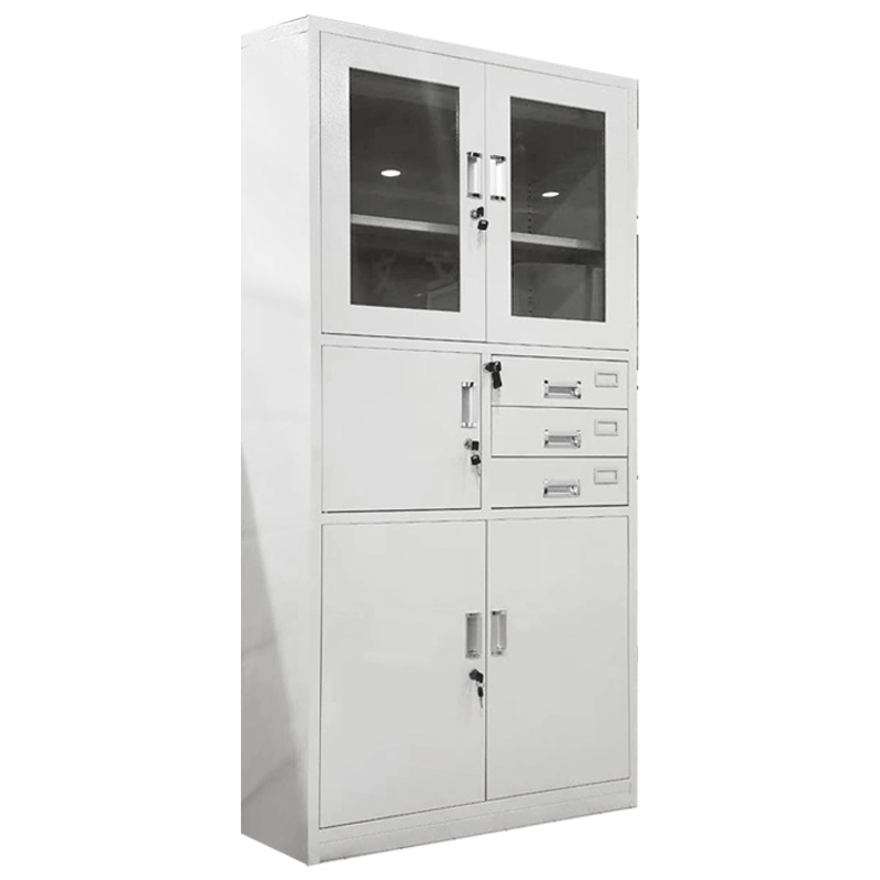 匡大 文件柜铁皮柜办公文件资料储存柜钢制偏三斗文件柜内含保险柜 KDT370