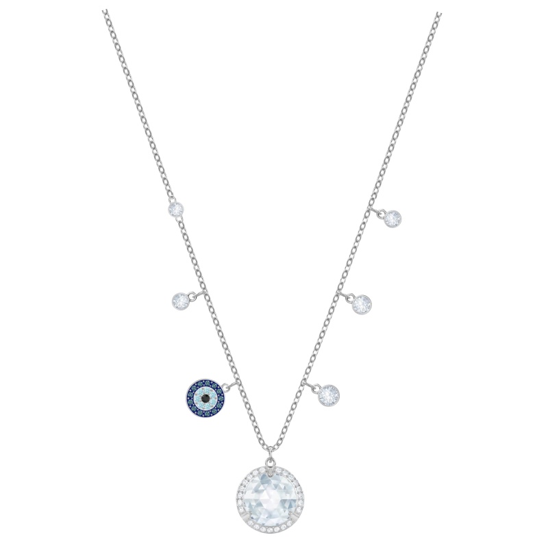 SWAROVSKI/施华洛世奇 20新款璀璨爱意Y型玫瑰金色项链锁骨链 女士人造水晶 送恋人5539007