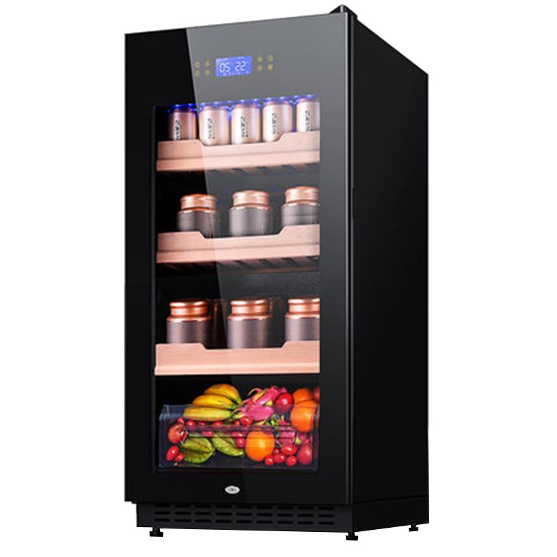 尊堡 JC-208E恒温红酒柜 家用冰吧 茶叶冷藏柜 展示柜 保鲜柜 单门冰箱 水果保鲜柜