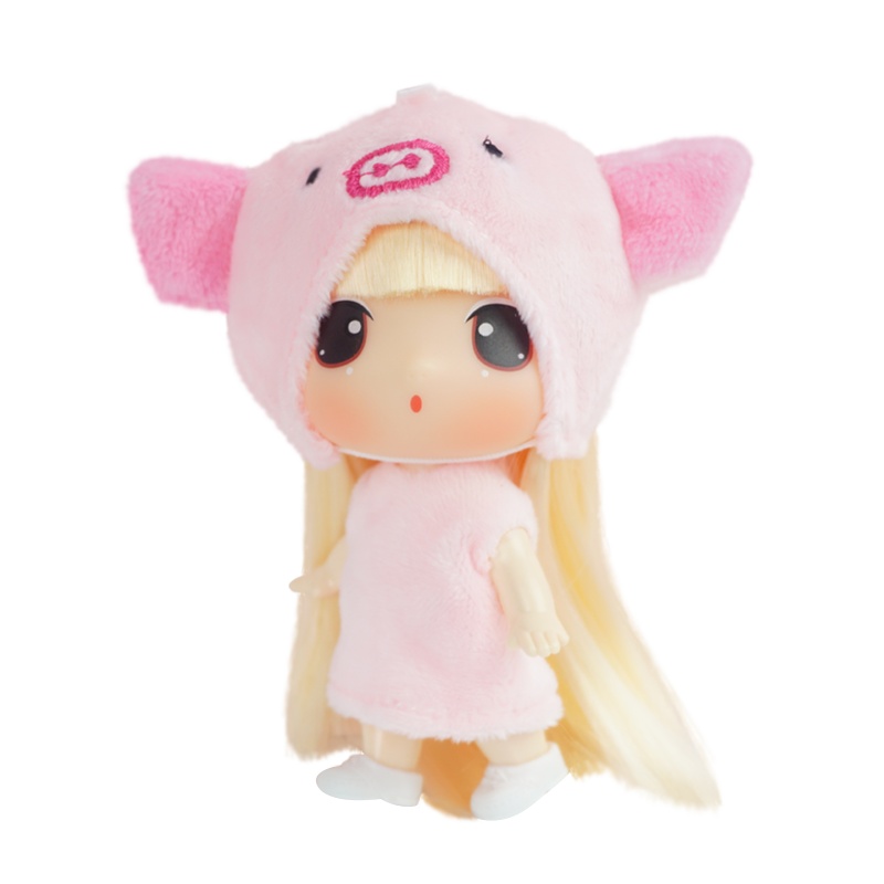 女孩男孩玩具生日礼物冬己9CM生肖娃娃FDE0903猪