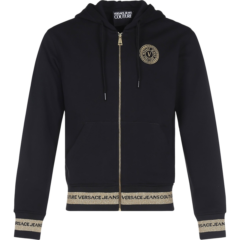 范思哲 VERSACE JEANS COUTURE 男士 棉质连帽拉链上衣外套B7GWA7TQ 30318