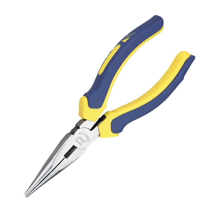 6英寸双色套塑柄尖嘴钳 铬钒钢尖头钳电工钳 160mm