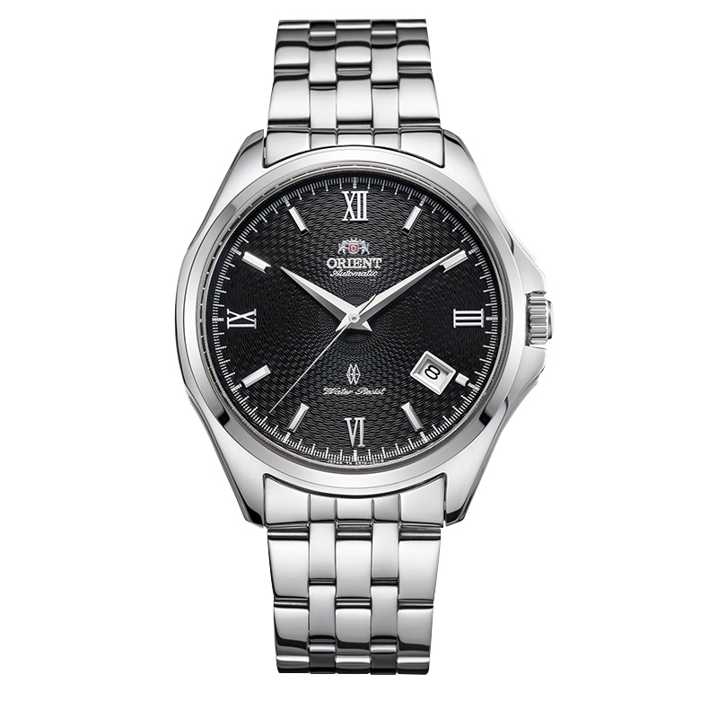 东方双狮(ORIENT)手表全自动机械男表50米防水时尚男士腕表钢带透底手表男 [全钢黑色表盘男表]SER1U002B0