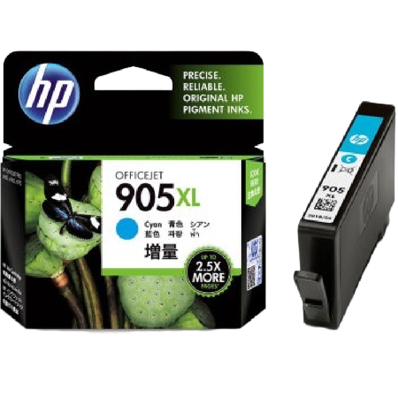 惠普(hp)T6M17AA 905XL 青色墨盒 (适用于HP OJ6960,6970)