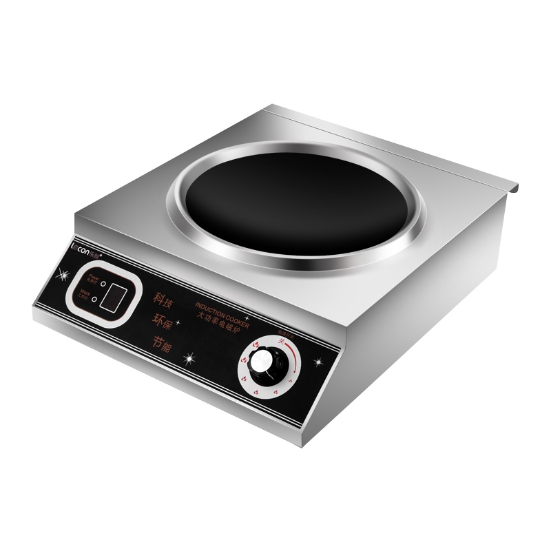 乐创(lecon)电磁炉 LC-L16A 3500W凹面电磁炉 不锈钢食堂灶具大功率商用厨房设备