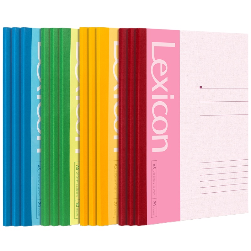 得力 A5/30张无线装订软抄本记事本 12本/组 5组装 7650