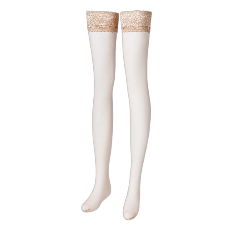 「绫 天生丝滑」[秘]娇艳之选 性感3D蕾丝防滑硅胶高筒长筒丝袜