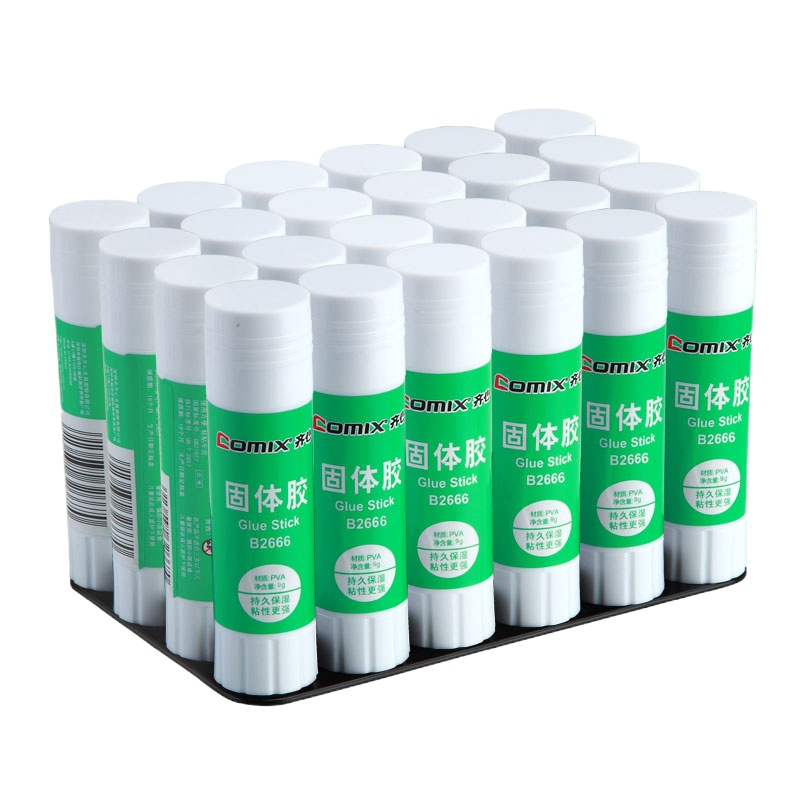 齐心 B2666 固体胶 办公胶高粘性小号9g财务胶棒儿童手工胶棒(一瓶装)