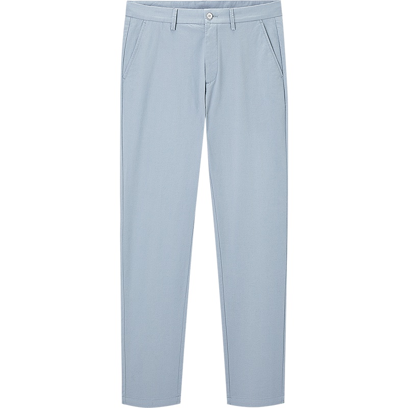 HLA海澜之家小提花中腰休闲九分裤2019夏季舒适水洗休闲裤男HKCAJ2R167A