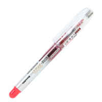 白雪626 荧光笔荧光标记笔彩色粗划重点直液式淡色荧光笔 红色 12支/盒