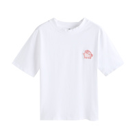 [210克重100%棉]白色t恤女短袖体恤女装潮夏装半袖2019新款宽松超火cec纯棉韩版