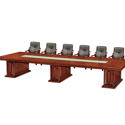 逐鹿中原会议桌会客接待桌长桌 HFHC725 油漆实木皮4.5米会议桌