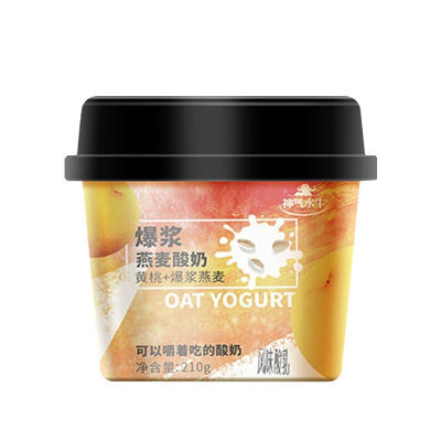 [顺丰冷链]皇氏乳业神气水牛早餐代餐酸奶饱腹210g*6杯饭不着黄桃燕麦爆浆风味酸奶