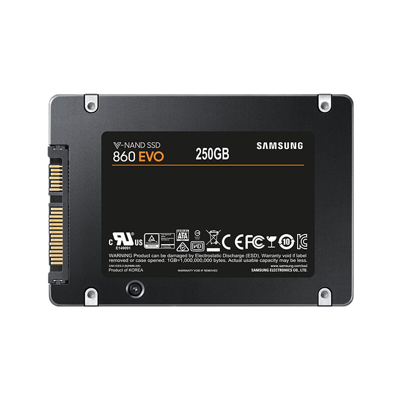 三星 860EVO 250G 固态硬盘SSD 台式机笔记本SATA硬盘 2.5英寸