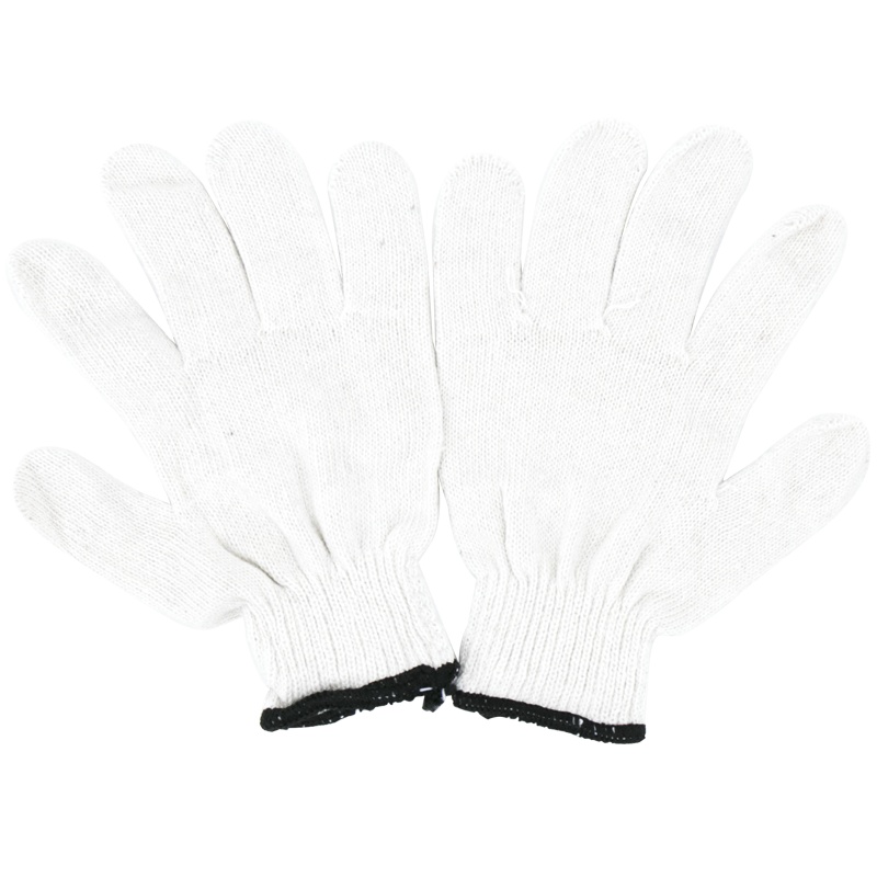 海斯迪克 HKW-79 劳保手套 尼龙耐磨棉纱棉线手套 防滑加厚耐用护手 手部防护 灯罩棉/20双