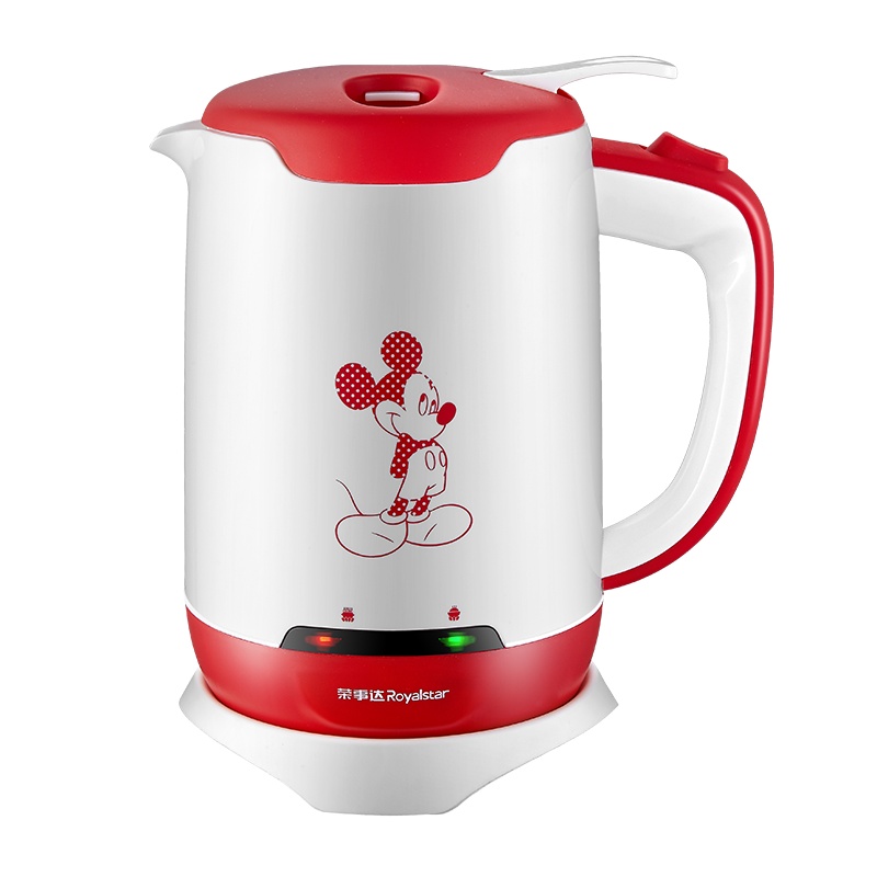 荣事达(Royalstar)米奇开心几分电水壶RSDKT-12G电水壶304不锈钢1.2L容量防烫暖水壶烧水壶开水壶
