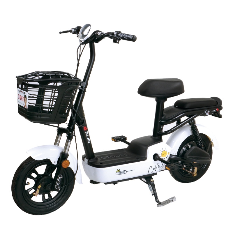 五星钻豹电动车 新国标电动自行车 小甜心1.0 48V小型迷你代步车男女学生电瓶车 珍珠白