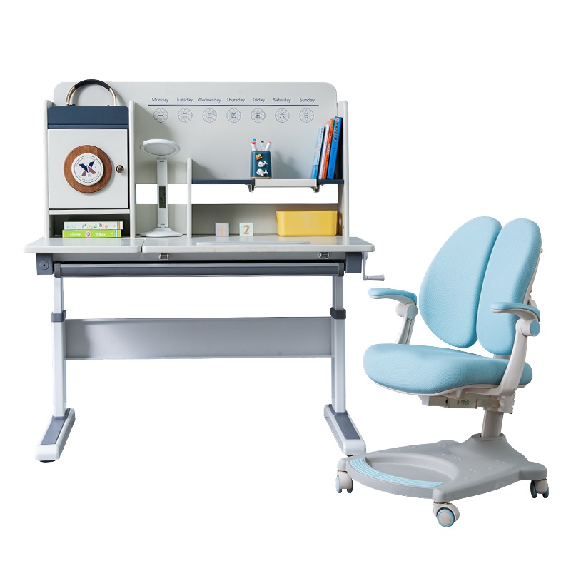 状元豆探索家儿童学习桌可升降小户型学习桌椅套装简约风格现代写字桌