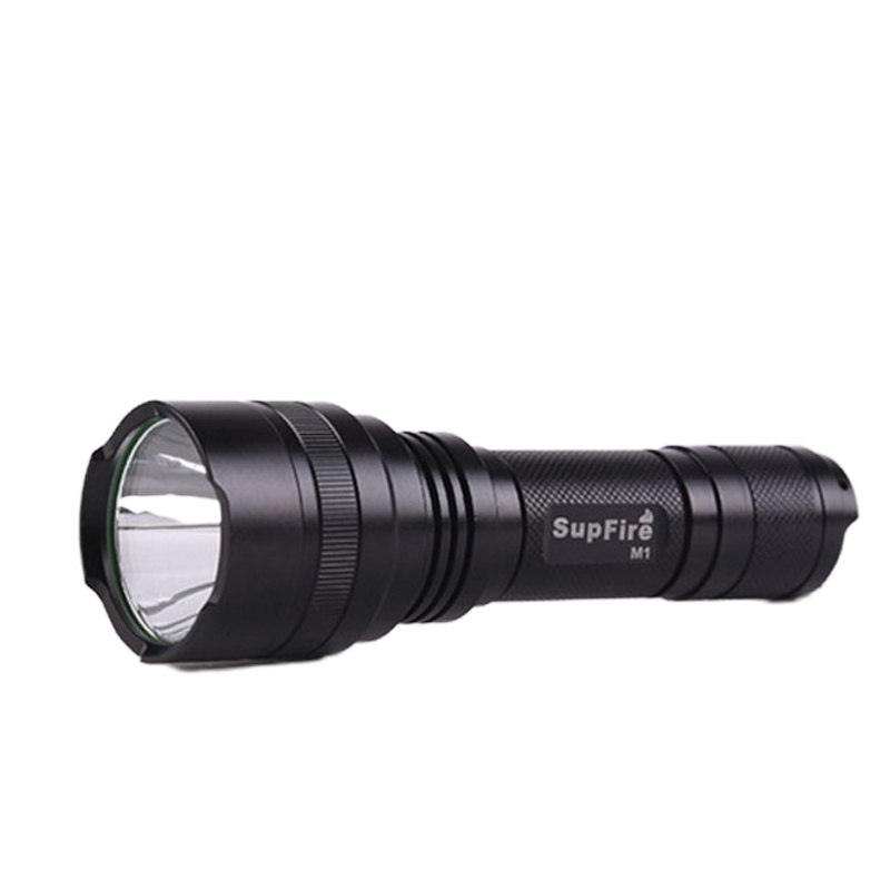 SupFire神火M1强光手电筒LED可充电迷你家用垂钓户外远射高亮骑行 中型手电筒