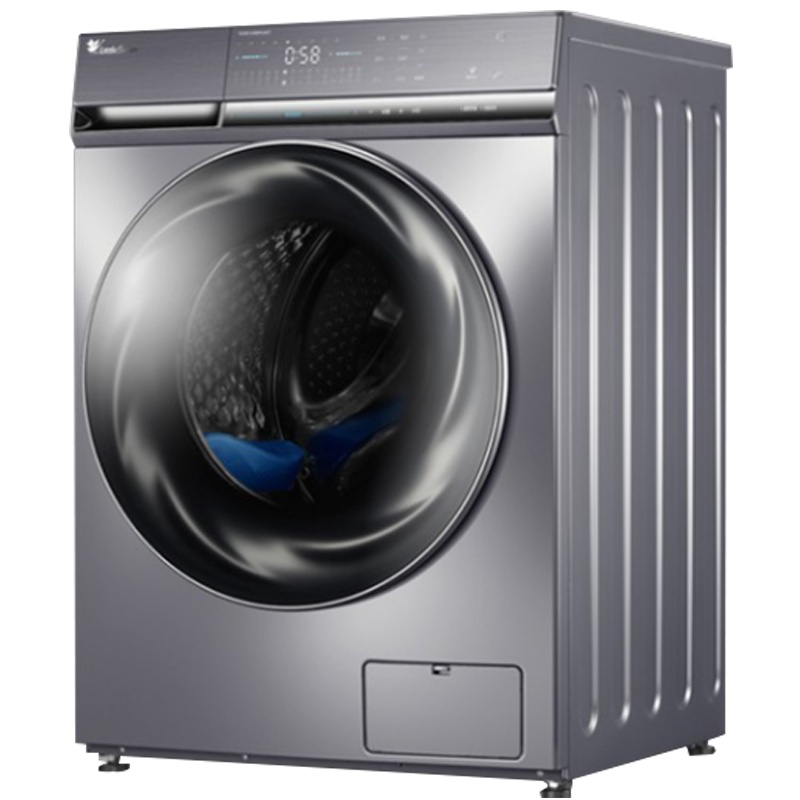 小天鹅（LittleSwan）10公斤kg洗衣机滚筒家用全自动变频 水魔方银离子除菌 TG100-1436MUADT钛金