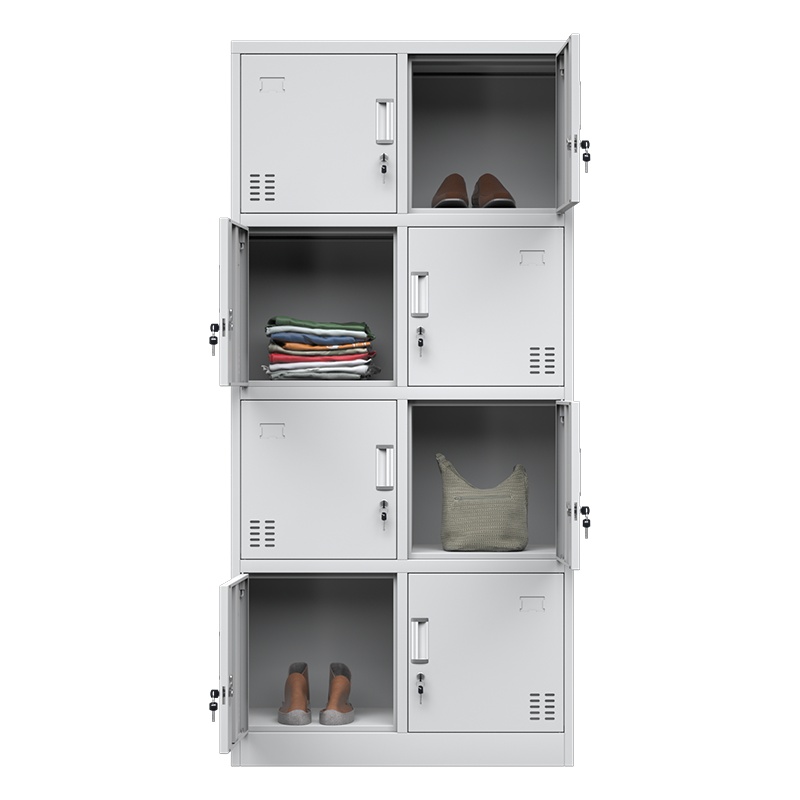 永格办公室储物柜铁皮带门置物收纳立柜钢制杂物柜