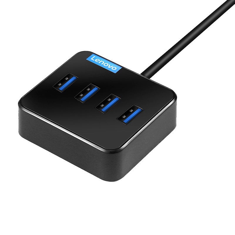 联想(Lenovo)A603 50CM USB分线器3.0接口转换器4口扩展坞转接头HUB集线器USB延长线笔记本台式机