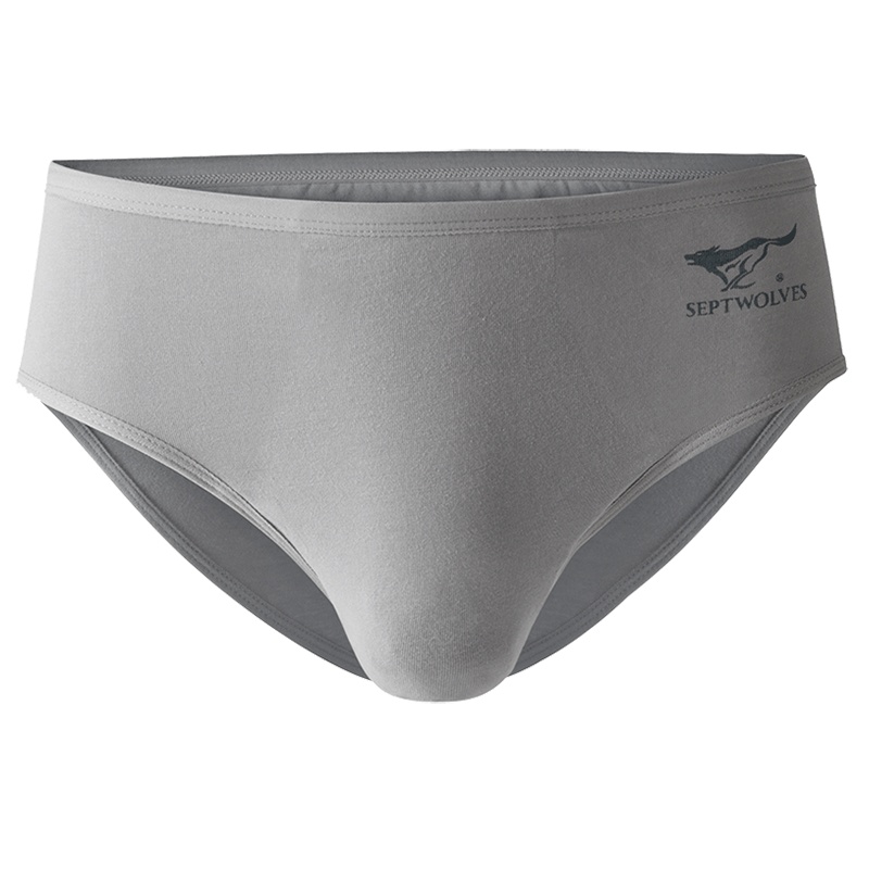 七匹狼男士内裤男三角裤纯棉宽松透气全棉裤头100%棉中腰大码短裤