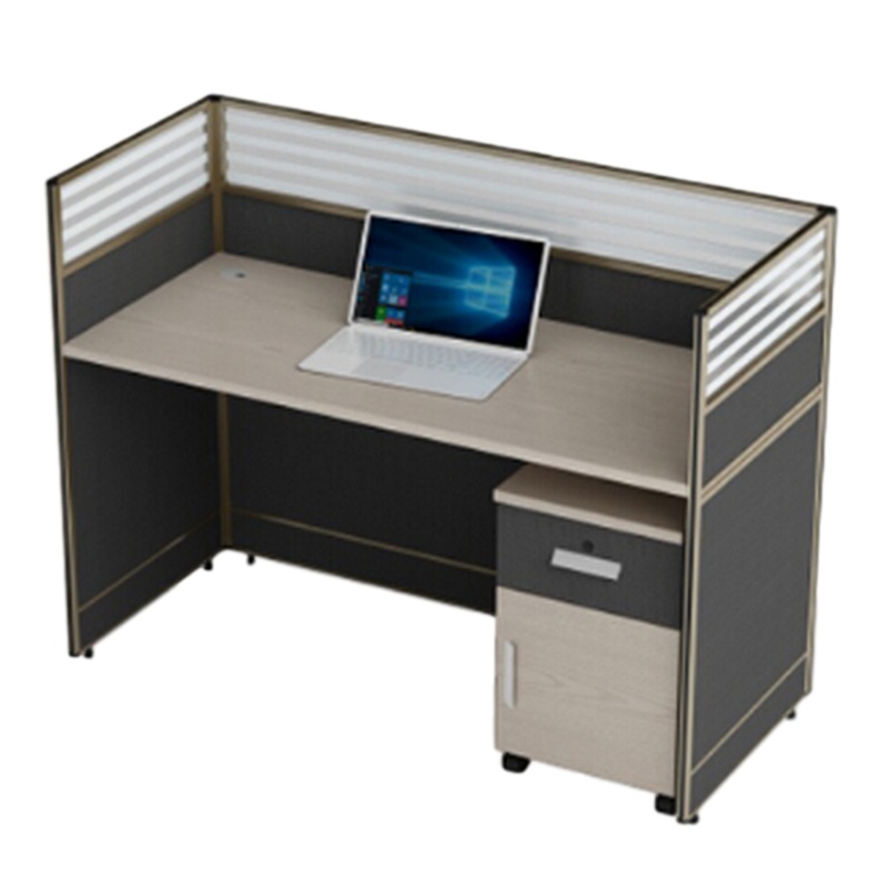 逐鹿中原办公桌简约现代员工桌屏风工作位电脑桌1.4米单人位WH836颜色可选