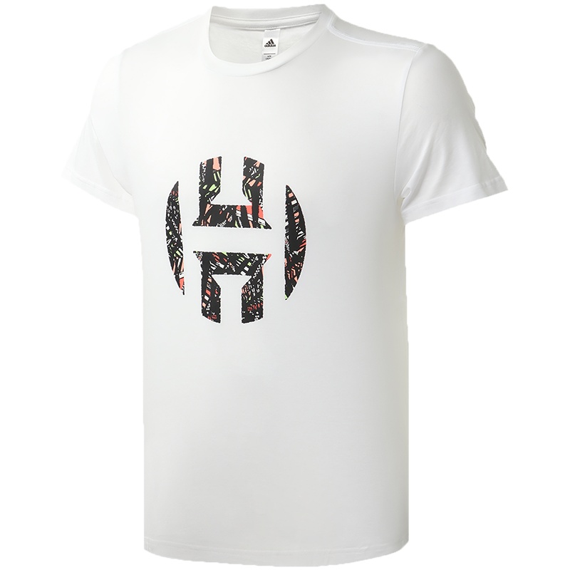 【自营】阿迪达斯男服短袖T恤哈登logo印花篮球休闲运动服FM4787