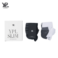 YPL 女士沙感运动袜按摩袜黑白2双