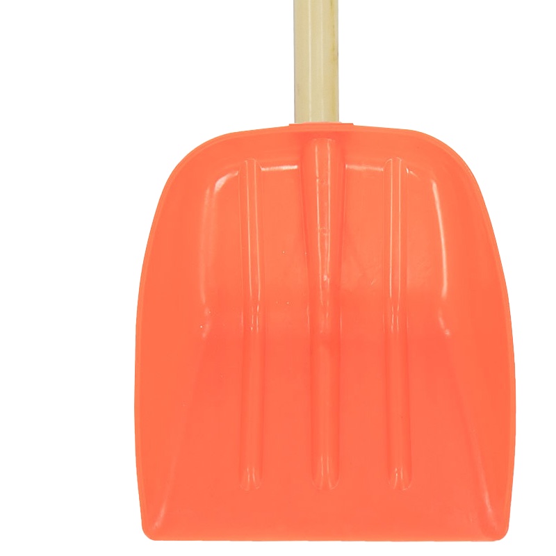 冰禹BY-359 农用工具塑料锹 除雪铲 推雪板 扫雪锹 除雪工具 小号 红色 长390mm 宽330mm 含柄