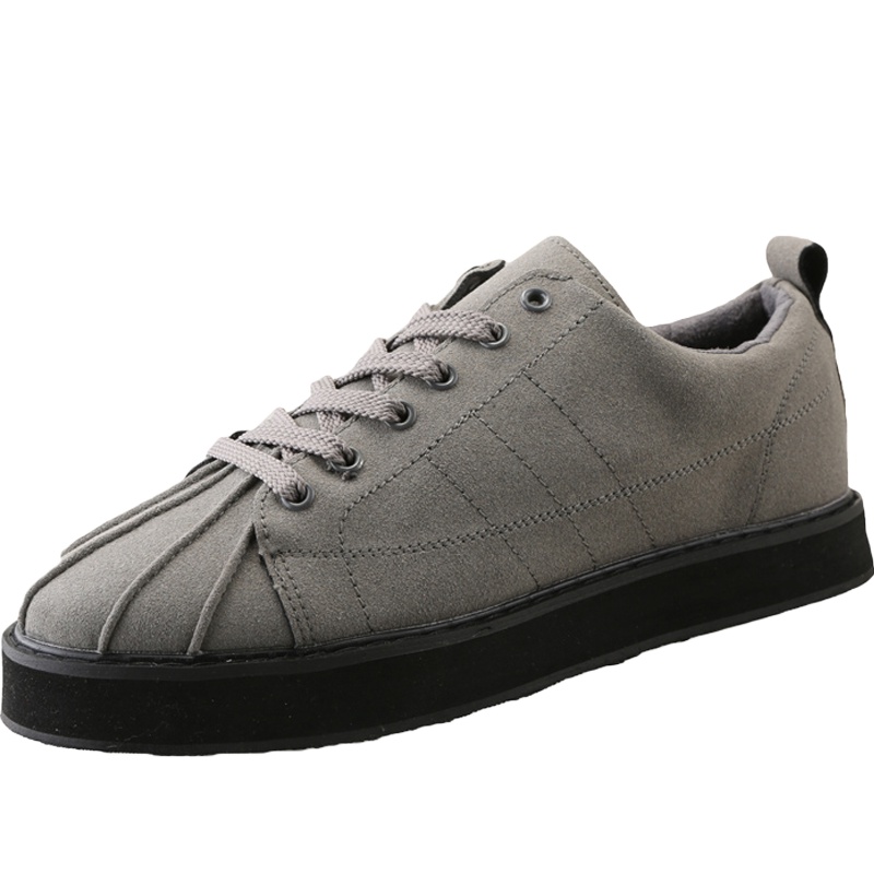 绛天港仔贝壳头松糕鞋子男小皮鞋原宿风个性百搭男英伦户外休闲鞋简约时尚厚底潮鞋高中鞋