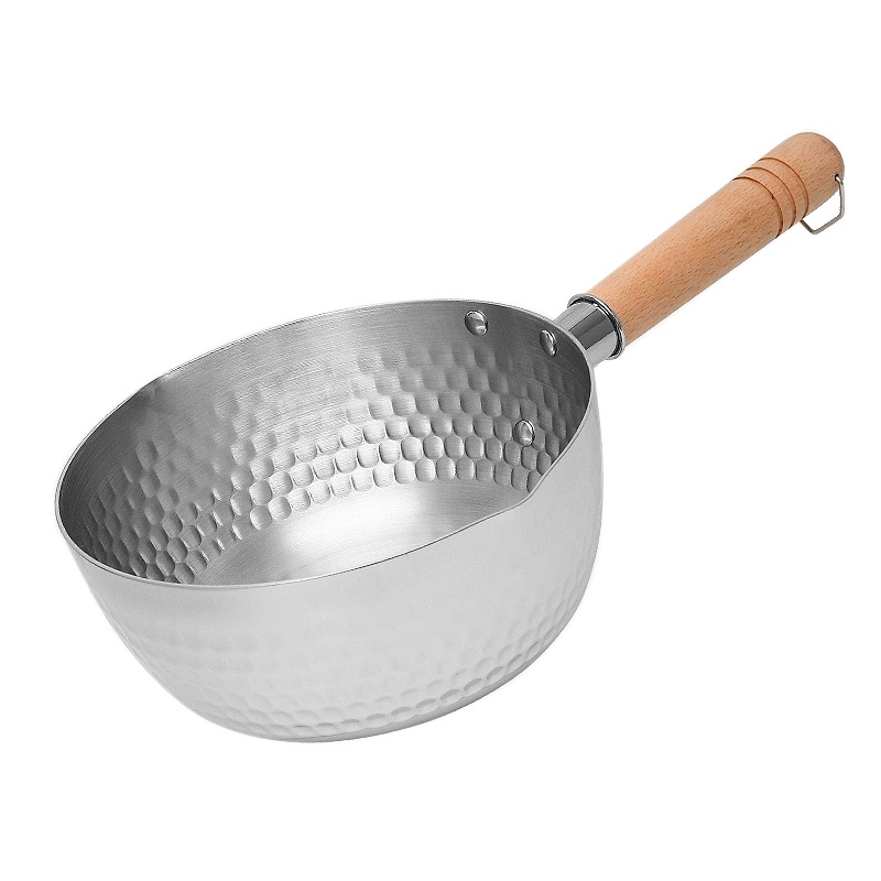 [明火电磁炉通用]TOKYAMA 雪平锅汤锅奶锅炒锅煮面锅 木柄雪平锅 20cm