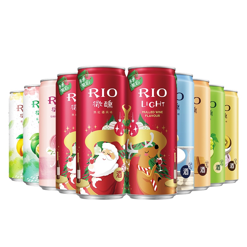 RIO锐澳鸡尾酒新品冬季限定热红酒组合果酒330ml*10罐