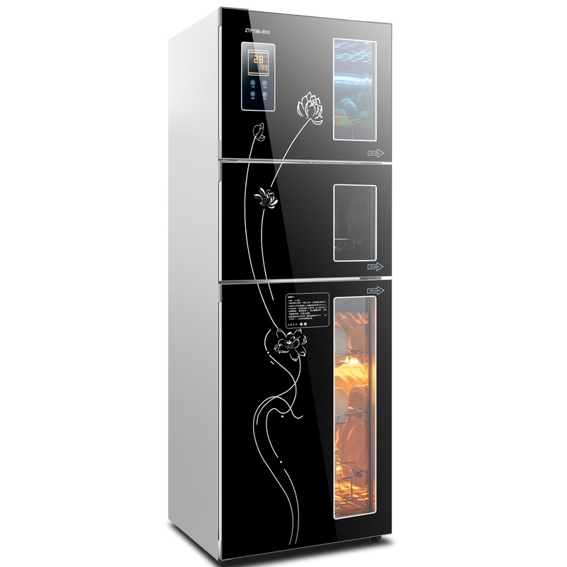 [母婴用品+餐具]欢呼好太太 紫外线大容量高温消毒碗柜ZTP 198-B10光波家用立式消毒柜三开门奶瓶母婴厨房碗筷餐具