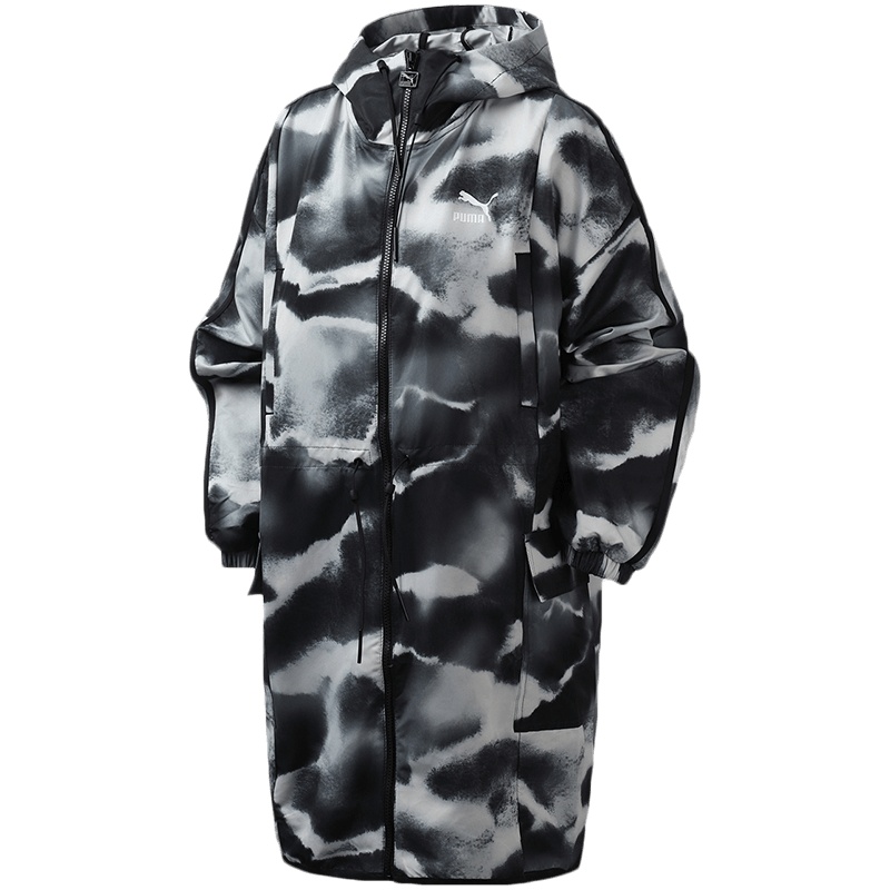 【自营】PUMA彪马女装运动服连帽休闲梭织外套夹克防风衣596844