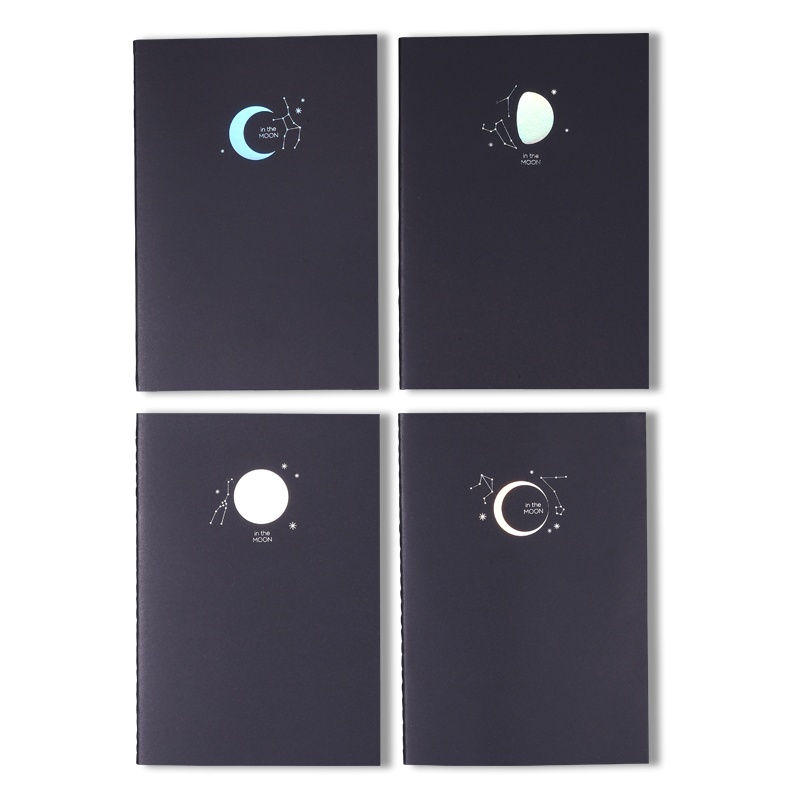 得力deli流年星辰系列A5/B5学生缝线软抄本40张课堂作业本记事本日记本加厚横线本文艺精致唯美笔记本子文具80页