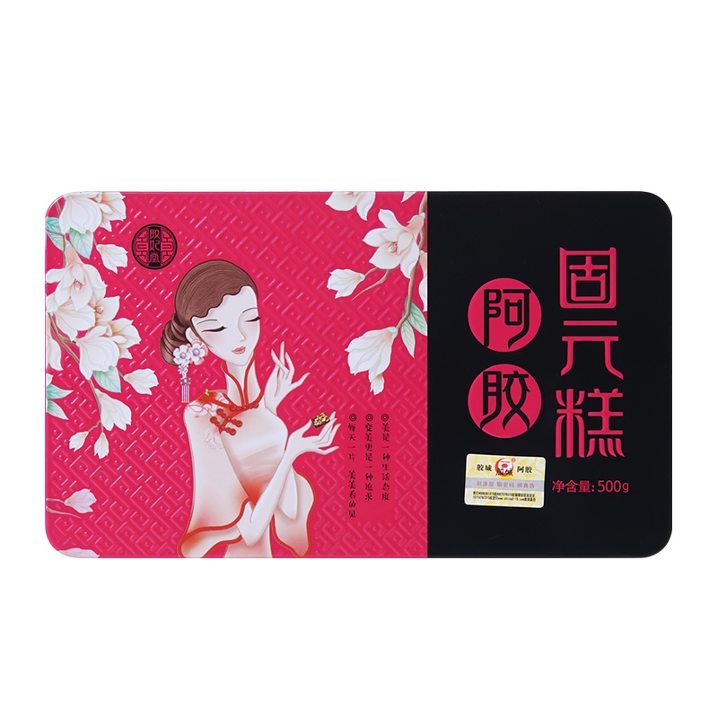 胶妃堂阿胶糕 东阿即食阿胶膏阿娇铁盒固元膏500g/盒装