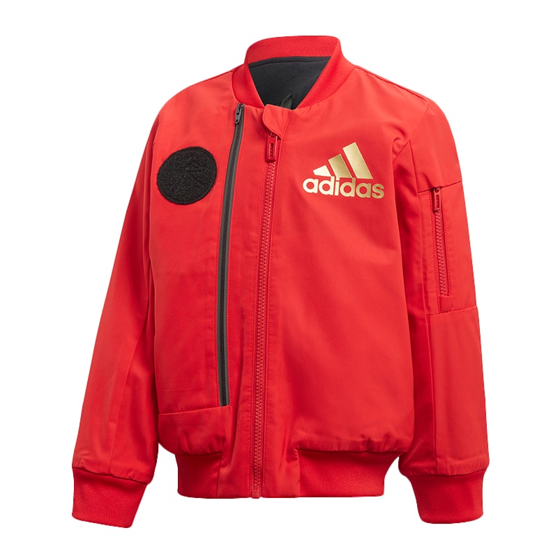 阿迪达斯 adidas 2020春大童装训练运动梭织夹克外套FT8720
