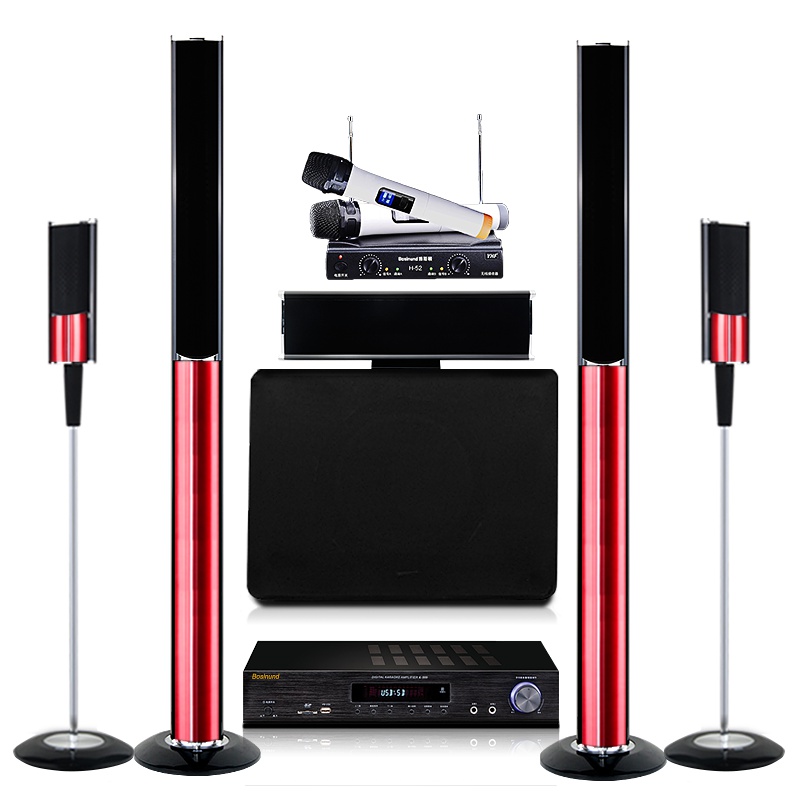 bosinund/博斯顿106+80+K999同轴光纤APE无损5.1声道家庭影院音响套装 KTV立柱影院客厅电视蓝牙