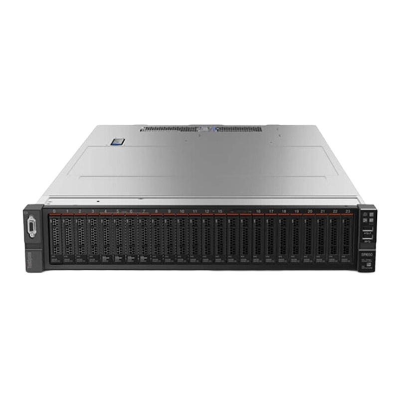联想(ThinkSystem)SR588 2U机架式服务器(双颗金牌5218 2*16GB 3*8TB RAID530-8I 双电源550W DOS)定制