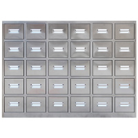 鑫虎威 办公家具不锈钢中药柜操作台调剂台药草柜药厨柜草药柜30斗药品储存柜