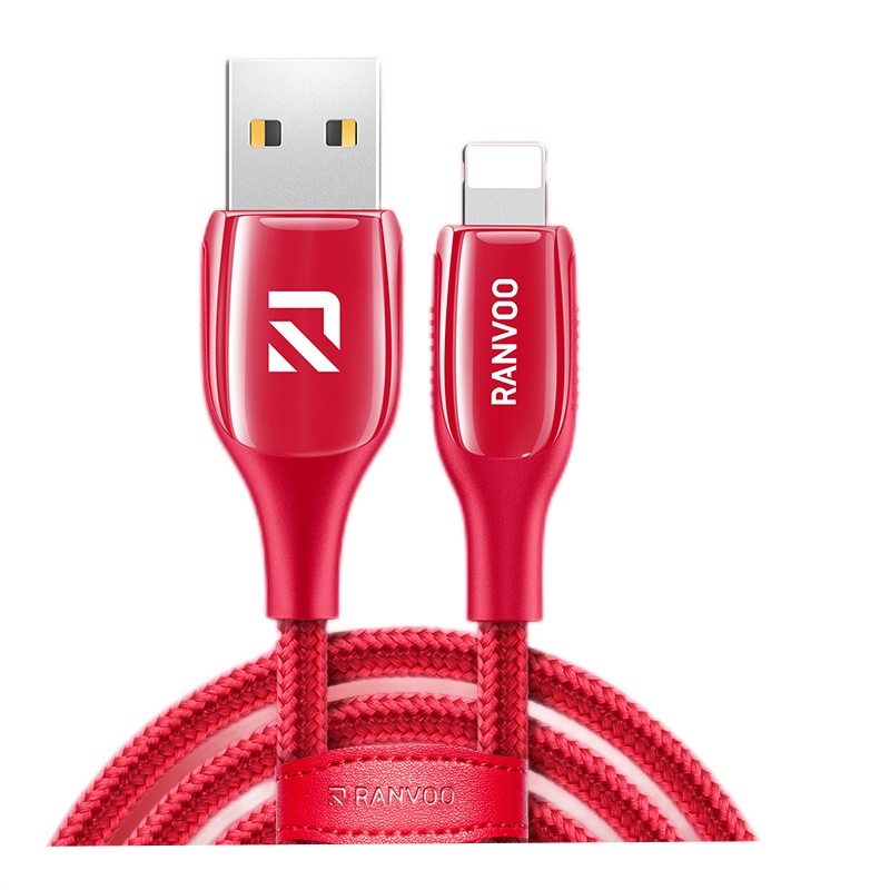 锐舞-闪电充系列(苹果)数据线黑色(0.5米)RVLC07LightBK1B