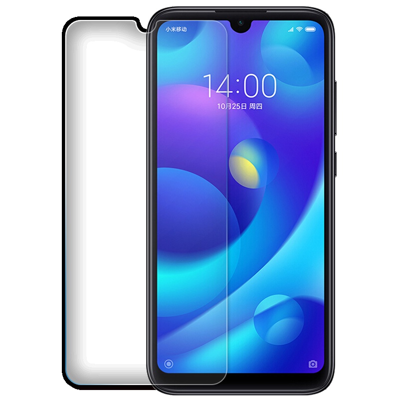 [买2送手机壳]轻万适用小米play钢化膜xiaomi非全屏透明玻璃贴膜手机保护膜