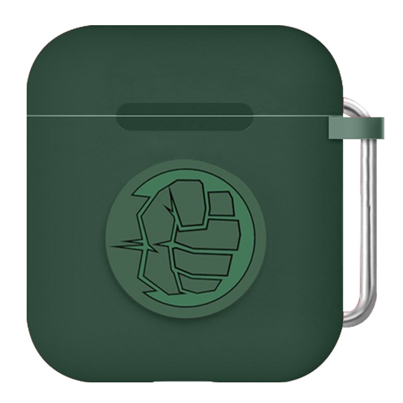 ESCASE 苹果耳机保护套 airpods1/2代 苹果无线蓝牙硅胶壳 潮牌创意收纳盒男女款 卡通可爱漫威正版 绿巨人
