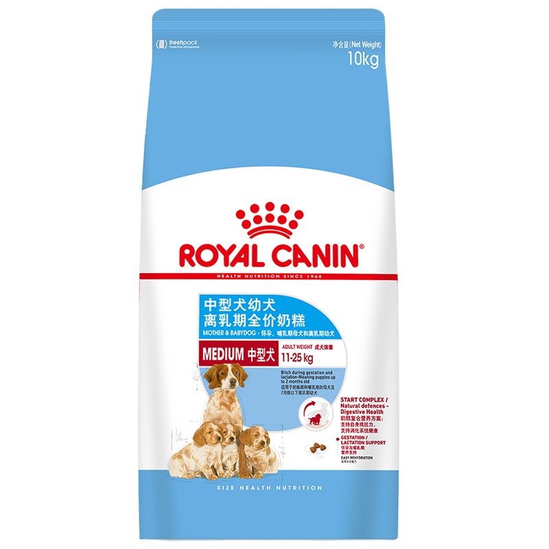 皇家(royal canin) 狗粮 中型犬奶糕 幼犬 MES30 10kg