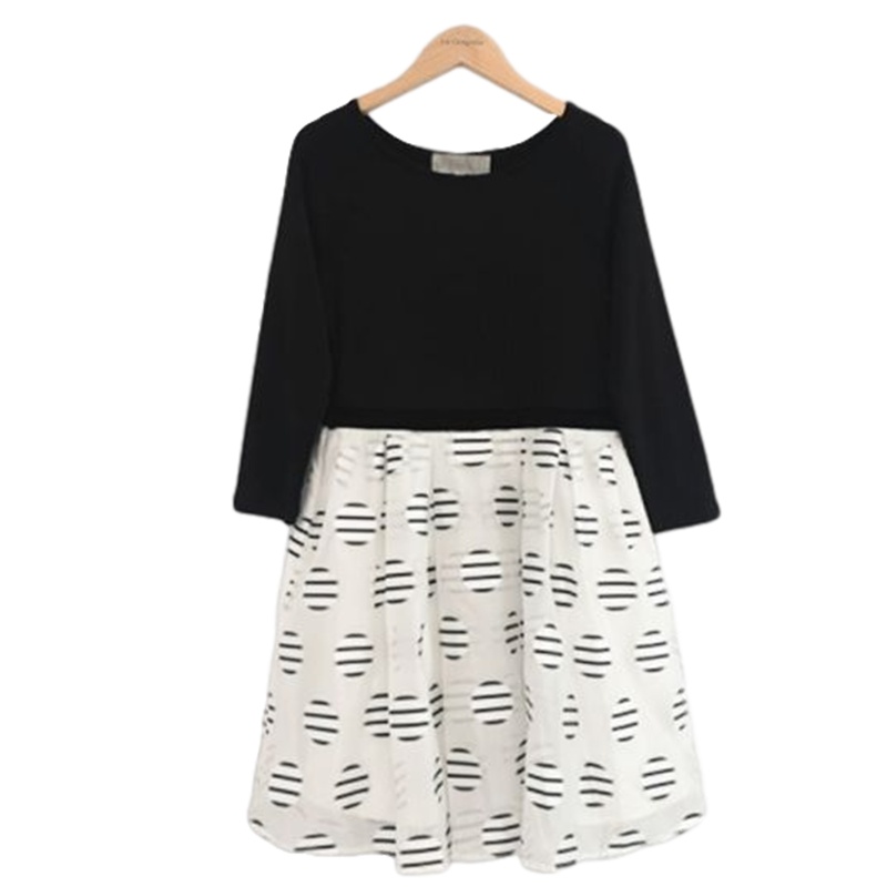 【福利款】拉夏贝尔ulifestyle秋季新款连衣裙韩版拼接修身显瘦收腰a字裙女