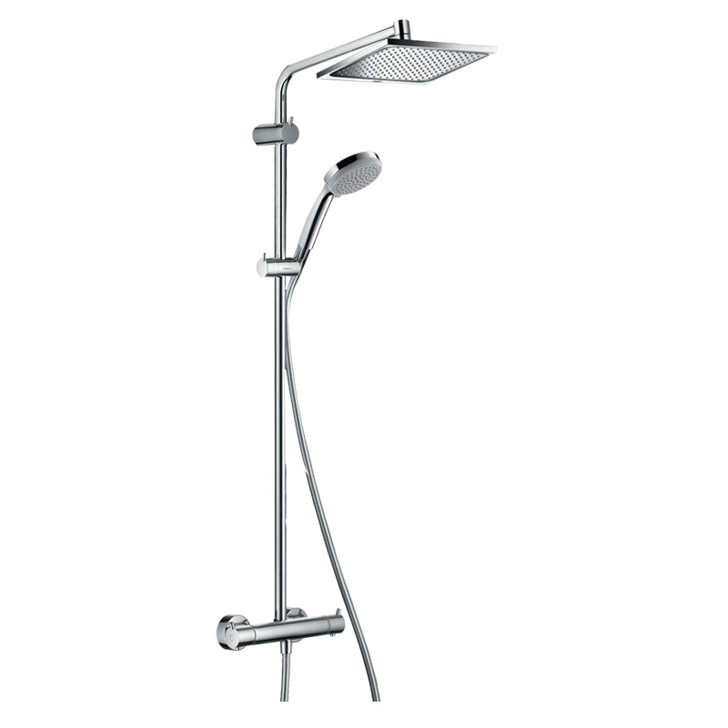 汉斯格雅hansgrohe 柯洛梅达240淋浴管恒温大顶喷淋浴花洒26779 方形顶喷家用沐浴喷头龙头花洒防烫明装