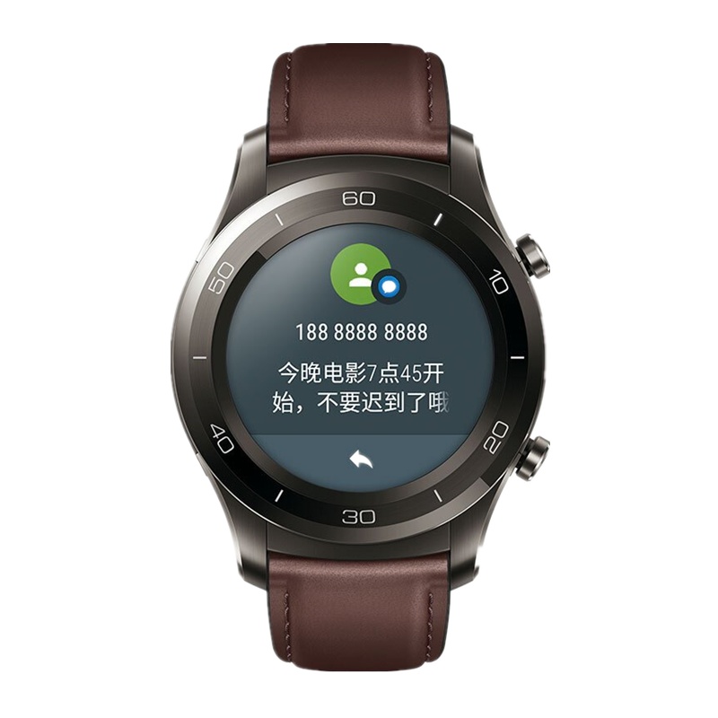 华为(HUAWEI)智能手表WATCH 2 pro单独通话手表GPS定位NFC支付心率监测防水手表 钛银灰