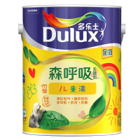 多乐士(Dulux)竹炭森呼吸无添加儿童漆 墙面漆 内墙乳胶漆油漆涂料A8106 5L